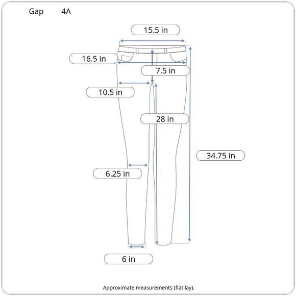 GAP Really Skinny Two-Way Stretch Pants - Black - Picture 9 of 9